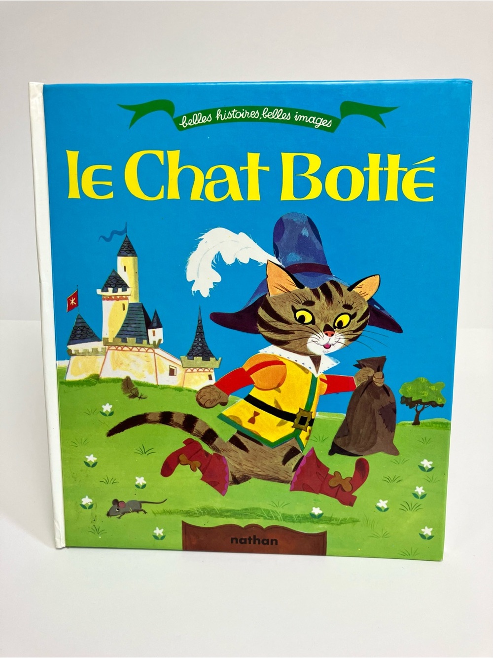 Livre vintage Le Chat Botté 1974 Fernand Nathan 70s Charles Perrault Conte